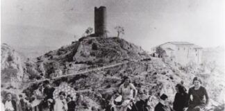 Santuario mariano de Torreciudad y peregrinos en 1933