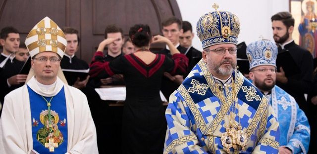 El arzobispo mayor de Ucrania, Shevchuk, en la fiesta de la Natividad de María, en septiembre de 2021