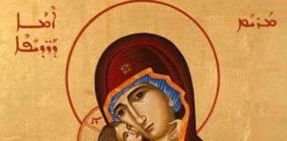 María, madre de los cristianos perseguidos, icono del shrine to Mary, Mother of Persecuted Christians que abrirá sus puertas el jueves.