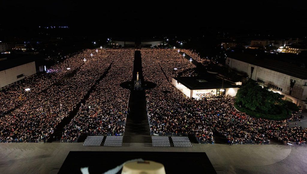 Unos 250 mil peregrinos el 12 de mayo de 2024 en Fátima en la oración de la víspera de la Virgen