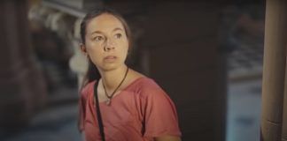 Julieta Correa, actriz protagonista en el cortometraje Peregrina, de tema mariano