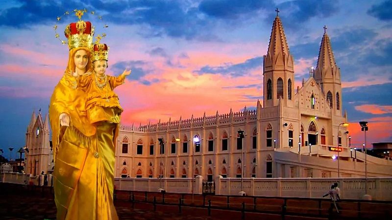 Imagen y santuario-basílica de la Virgen de la Salud de Vailankanni