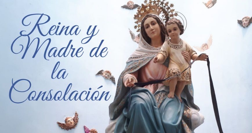 Un ejemplo de Virgen de la Consolación con la correa negra de los agustinos