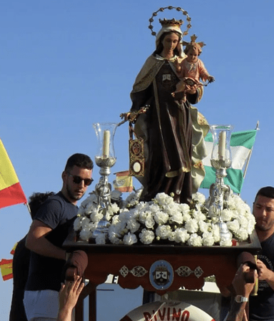 Virgen del Carmen en Puerto Real.