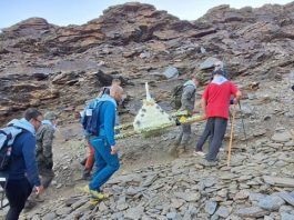 Romeros a más de 3.000 metro en Sierra Nevada, con la Virgen de las Nieves